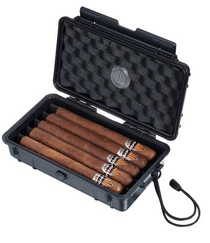 VISOL WYATT 5 CIGAR TRAVEL HUMIDOR