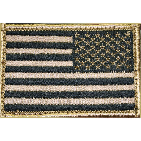 BLACKHAWK AMERICAN FLAG PATCH BLACK AND TAN